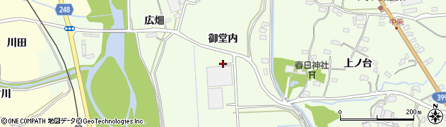 福島県いわき市小川町下小川（御堂内）周辺の地図