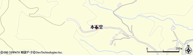 福島県いわき市小川町西小川（本石堂）周辺の地図