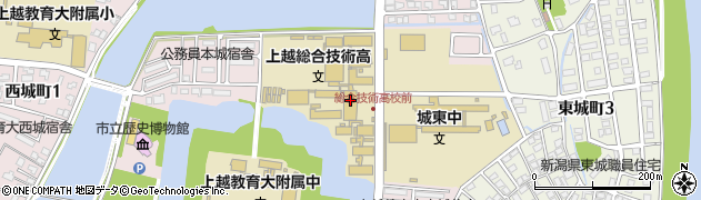 新潟県立上越総合技術高等学校　建築科・建築システム科科務室周辺の地図