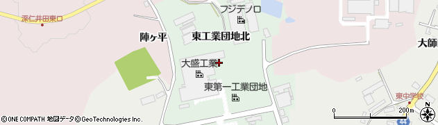 福島県白河市東工業団地（北）周辺の地図
