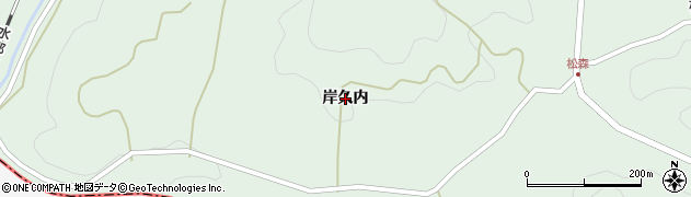 福島県石川町（石川郡）山形（岸久内）周辺の地図