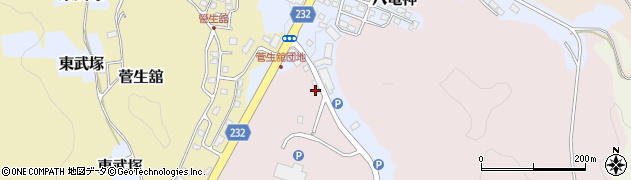 福島県白河市藤沢山周辺の地図
