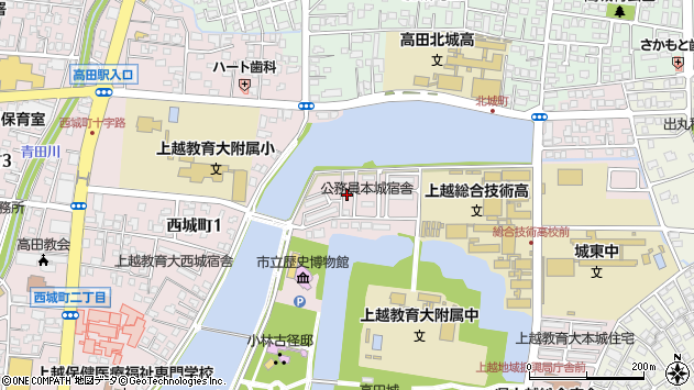 〒943-0835 新潟県上越市本城町の地図