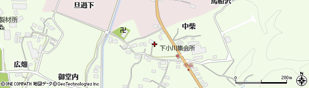 福島県いわき市小川町下小川（中柴）周辺の地図