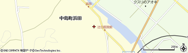 石川県七尾市中島町浜田ラ周辺の地図