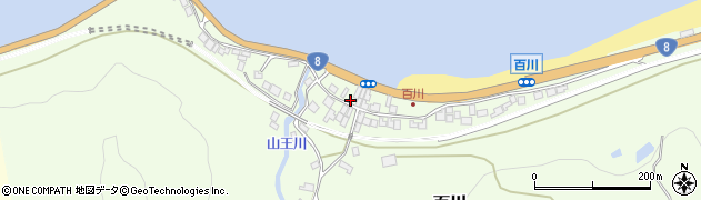 新潟県糸魚川市百川周辺の地図