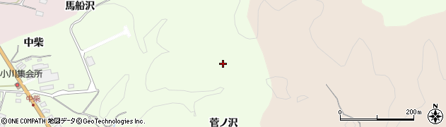 福島県いわき市小川町下小川（菅ノ沢）周辺の地図
