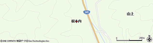 福島県石川郡古殿町山上根本内周辺の地図