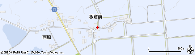 福島県白河市東上野出島板倉前周辺の地図