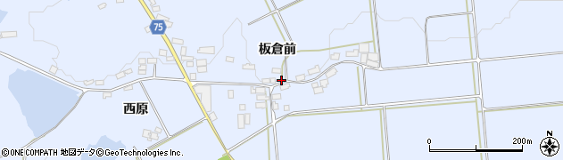 福島県白河市東上野出島（板倉前）周辺の地図