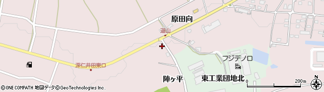 福島県白河市東深仁井田（原田向）周辺の地図