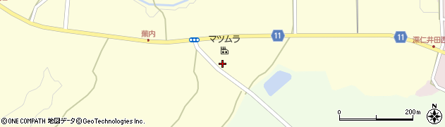 福島県白河市東蕪内駒橋周辺の地図