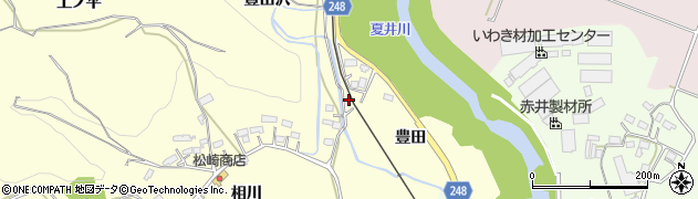 福島県いわき市小川町西小川（豊田）周辺の地図