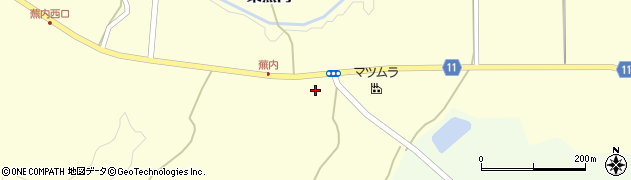 福島県白河市東蕪内（新屋敷）周辺の地図