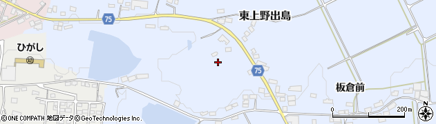 福島県白河市東上野出島舘山周辺の地図