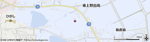 福島県白河市東上野出島（舘山）周辺の地図