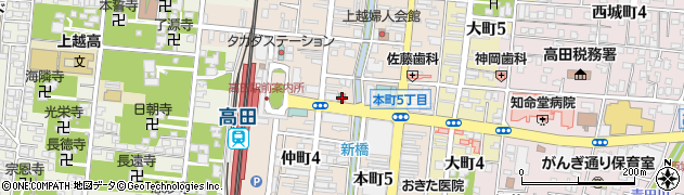高田駅前郵便局周辺の地図