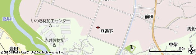 福島県いわき市小川町関場旦過下周辺の地図