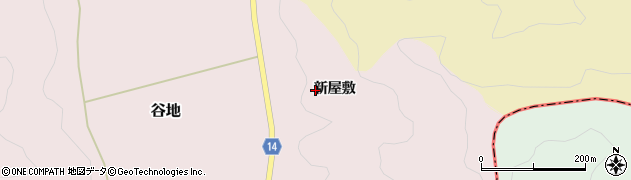 福島県石川郡石川町谷地新屋敷周辺の地図