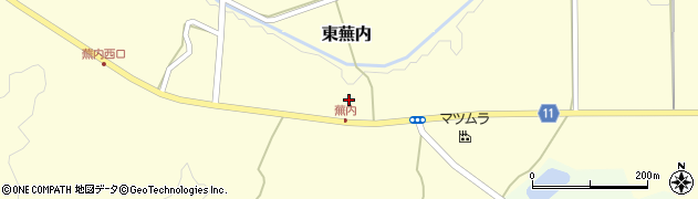 福島県白河市東蕪内新屋敷54周辺の地図