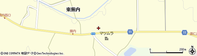 福島県白河市東蕪内新屋敷55周辺の地図