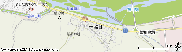 福島県白河市大（搦目）周辺の地図