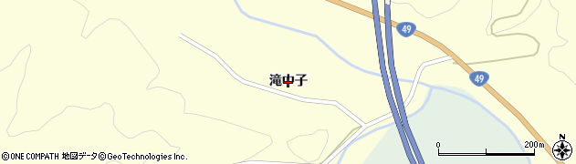 福島県いわき市三和町渡戸（滝中子）周辺の地図