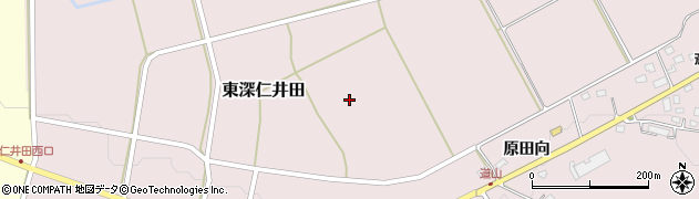 福島県白河市東深仁井田（西新田）周辺の地図