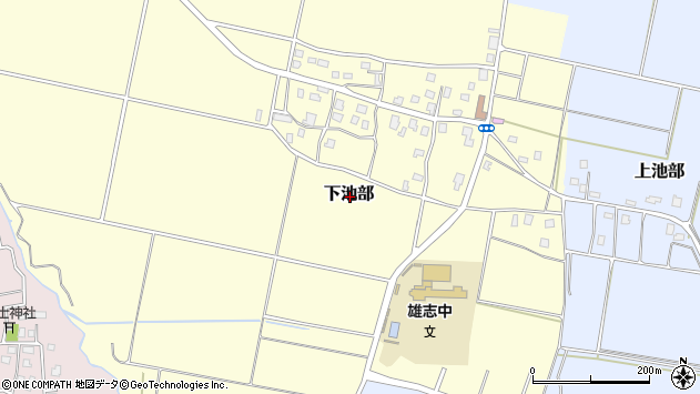 〒943-0119 新潟県上越市下池部の地図