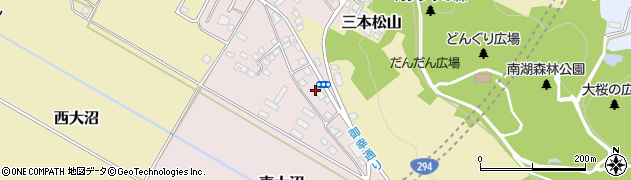 福島県白河市東大沼周辺の地図