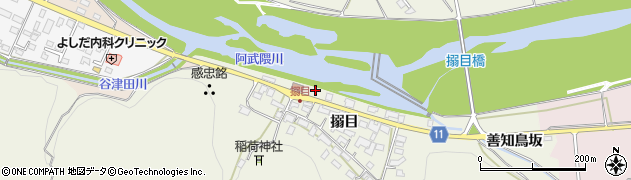 福島県白河市大（搦目向）周辺の地図