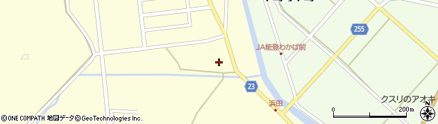 石川県七尾市中島町浜田（ソ）周辺の地図