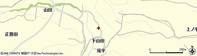 福島県いわき市小川町西小川（下山田）周辺の地図