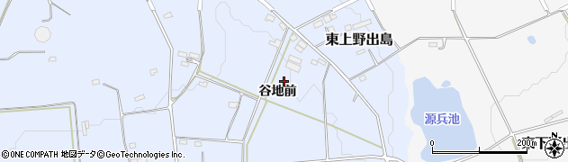 福島県白河市東上野出島（谷地前）周辺の地図