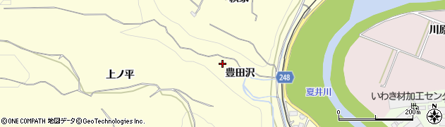 福島県いわき市小川町西小川（豊田沢）周辺の地図