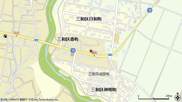 〒943-0227 新潟県上越市三和区番町の地図