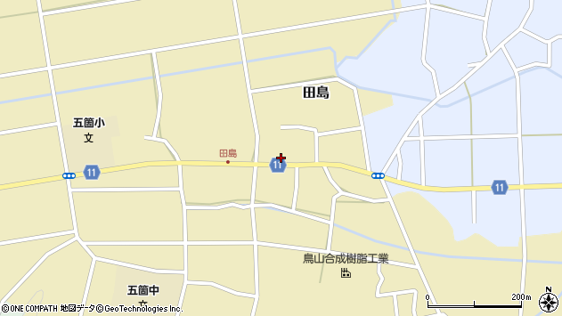 〒961-0015 福島県白河市田島の地図