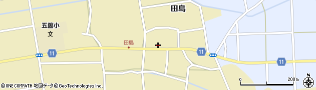福島県白河市田島周辺の地図