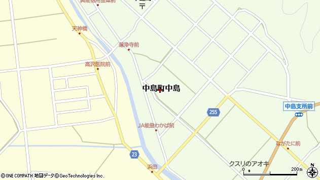 〒929-2222 石川県七尾市中島町中島の地図