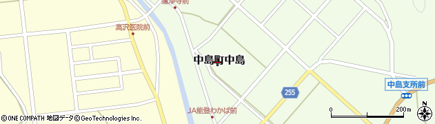 石川県七尾市中島町中島周辺の地図