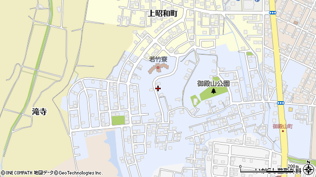 〒943-0895 新潟県上越市御殿山町の地図