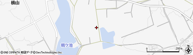 福島県白河市東下野出島（鶴池）周辺の地図