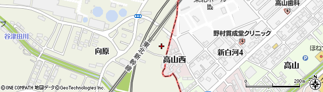 福島県西郷村（西白河郡）小田倉（向原）周辺の地図