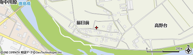 福島県白河市大搦目前周辺の地図