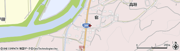 福島県いわき市小川町関場周辺の地図