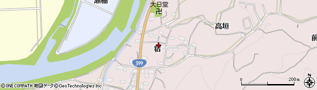 福島県いわき市小川町関場（宿）周辺の地図