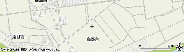 福島県白河市大（高野台）周辺の地図