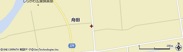 福島県白河市舟田（笹良田）周辺の地図