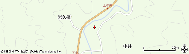 福島県石川郡古殿町山上中井116周辺の地図