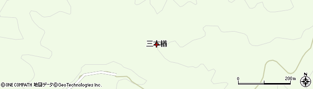 福島県古殿町（石川郡）山上（三本楢）周辺の地図